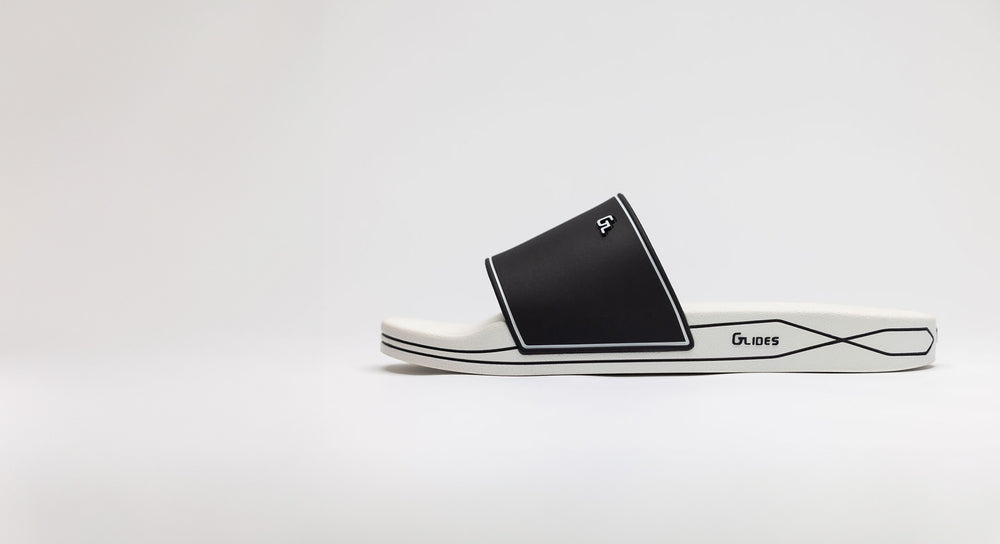 Glides GL-X1 slide in black and white color on white background.