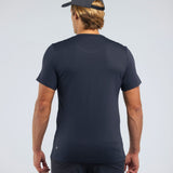 Model wearing Glides Casual T-Shirt in Navy.