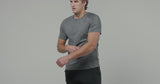 Man modeling Glides Gray Active T-Shirt.