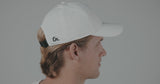 Man modeling Glides White Classic Cap.